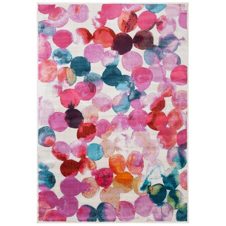 Safavieh 10 x 14 ft. Lillian 300 Power Loomed Rectangle Area Rug Rose & Light Blue LLN377Q-10